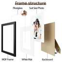 Picrit 8.5x11 Farmhouse Stone Spotted Picture Frame Set of 12, Display 6x8 with Mat or 8.5 x 11 without Mat, Country Photo Frames for Wall Mounting or Table Top Display, Rustic Brown