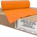 Ultrasac Heavy Duty 55 Gallon Orange Trash Bags - (Value 50 Pack) - 1.5 MIL equivalent Industrial Strength Plastic 37" x 54" for 50-55 Gal Cans -Fits Toter, Rubbermaid Brute, Carlislie Bronco etc.