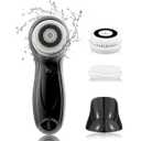 TOUCHBeauty Facial Cleansing Brush for Men Face Scrubber with Advanced PBT Bristles Spin Brush & Stand, Facial Cleansing System Designed for Men | Dual Speed, Waterproof, Battery Powered TB-0759M (Black)