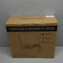 Vinyl Record Player with Speakers Vintage Turntable for Vinyls Records Belt-Driven Turntables 3-Speed Bluetooth Playback Headphone AUX RCA Line LP Vinyls Players for Sound Enjoyment Retro Brown