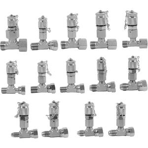 14Pcs Tee Fittings Hydrulic Presure Test Connector Set Coupling, Hydraulic Test Fittings for Construction Machinery Excavator