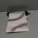 Flutesan 25 Pack 8 x 10 Inch Drawstring Baseball Party Favor Bags Plastic Baseball Snack Goodie Bags Gift Packaging Storage for Birthday Sports Theme Party Supplies