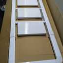 Step Ladder 4-Step White Finish Aluminum Folding Step Ladders,Anti-Slip Max 330 lbs