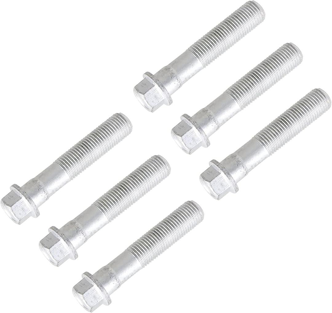labwork 1 Pair 6 Pack Wheel Hub Mounting Bolts Kit Front Wheel Hub Bolt 917-517 Replacement for Chevy Hummer