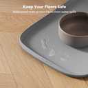 PETLIBRO Dog Food Mat, Safety Silicone Cat Food Mat for Feeder & Fountain, Waterproof Dog Bowl Mat, Raised Edge Spill Protection Floor, Cove Feeding Mat for AF005, AF103 Single Tray, 17.7"x12" (Grey)