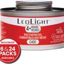LeoLight 4-Hour Chafing Fuel, 5.6oz Diethylene Glycol Cans with Spill-Proof Wick & Resealable Lid, Odorless & Smokeless Food Warmer Fuel for Buffets, Catering, Events, Parties (24)