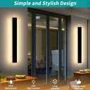 Mikeru 31.4inch Outdoor Wall Light Fixtures, 3000k Exterior Wall Sconces, Acrylic Invisible Exterior Wall Light for Porch Modern Outdoor Wall Mount Lighting for House Porch Patio Garage