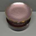 Rubtlamp 100 Pcs Pink And Gold Plastic Plates - 10 inch Clear Pink Gold Dinner Plates - Hammer Pattern Design - Fancy Disposable Plates - Heavy-Duty Party Plates Ideal for Mother's Day