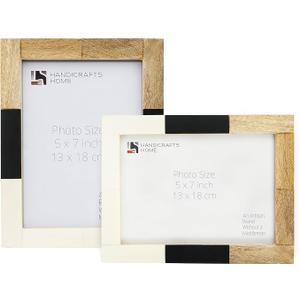 Handicrafts Home 5x7 Picture Frames– Mondrian Collection Handcrafted Photo Frames, Perfect for Wall & Tabletop Display