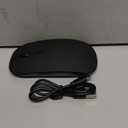 SUNGI Bluetooth Mouse for Laptop/MacBook/iPad/Android PC,Rechargable Quiet Slim Wireless Mice Compatible with Windows/Linux/Tablet,Black