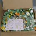 Mizii Artificial Flower Garland 6FT Fake Daisy Floral Garland Daisies Hanging Vines Spring Summer Flowers Decorations for Mantle Table Centerpieces Room Wall Fireplace Party Wedding Decor (Daisy)