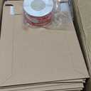 100 Pack 5x6.9" Rigid Mailers Cardboard Envelopes, 400GSM Kraft Photo Mailers Shipping Envelope with "DO NOT BEND" Labels, Small Stay Flat Self Seal Document Envelope for Trading Cards- Brown
