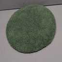 Microfiber Elongated Toilet Seat Cover 19.5"x 15" Machine Washable Solid Toilet Lid Cover Adjustable Rubber Backing Fits Most 18-19.5" L x 14-16" W Elongated Toilet Seat (Green)