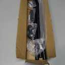 Curtain Rods for windows 32-62 inch, 5/8 inch Decorative Matte Black Splicing Heavy Duty Metal Curtain Rod set with Brackets