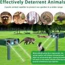 2 Pack Solar Animal Repeller with Motion Detection Ultrasonic Outdoor Deer Repellent Device for Patio Garden Yard Waterproof Animal Repellent Deterrent to Repel Cat Squirrel Rabbit Dog Raccoon Skunk