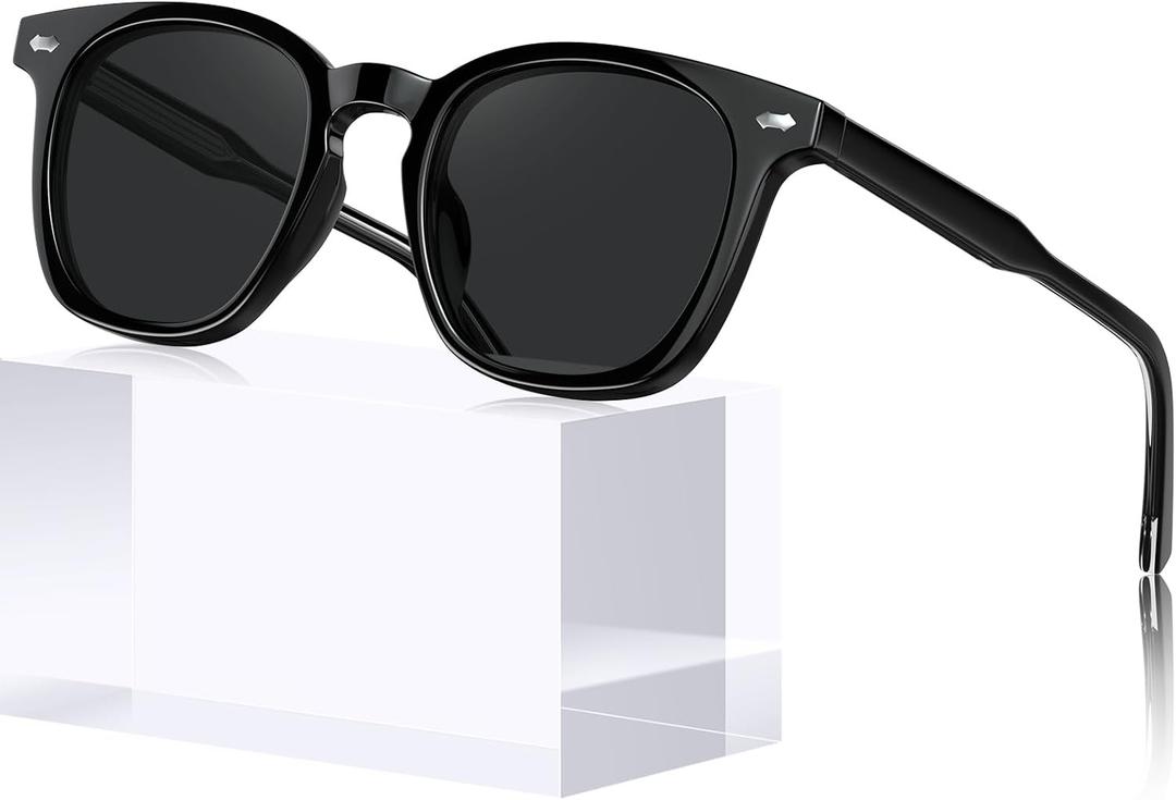 STGATN Sunglasses for Men Acetate UV400 Protection Anti-Glare Square Sun Glasses Driving Fishing Golf Hiking