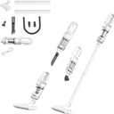 HOMEFISH Cordless Rechargeable Vacuum Cleaner Stick Small Light Weight Hand Portable Compact Hepa Filter High Power Mini for College Dorm Room Small Office Home RV Carpet Pet Hair Car