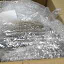 Hoolerry 100 Pack Clear Charger Plates Bulk 13 Inch Acrylic Round Dinner Charger Plates Beaded Frosted Grain Dinner Decorative Dishes for Wedding Party Events Home Kitchen Tabletop(Gold,Beads), approx. 13 inch