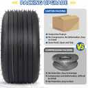 GICOOL 13x6.50-6 Tubeless Lawn Mower Tire, Riding Lawnmower Straight Rib Tread, 4 Ply