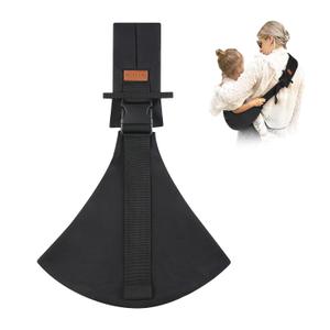 Baby Sling Carrier for Infants and Toddlers 6-36 Months (10-30 lbs), Lightweight & Breathable Cotton Hip Shoulder Carrier-Adjustable, Easy-to-Wear Side & Front Carry Toddler Sling (Black)