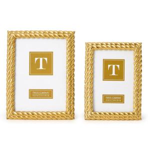   Gold Double Rope Frame Set of 2 (4x6 and 5x7 sizes)