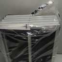 DGSL Dog Ramp for Car, 4-Step Folding Dog Stairs, Aluminum, Black, Supports Up to 250 Lbs