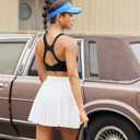 RUNNING GIRL High Impact Sports Bras for Women, High Support Running Strappy Women's Sports Bra with Sewn in Pads (Black, S)