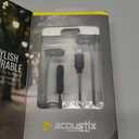 Acoustix Premium Sound Wired Stereo Earbuds with USB-C Connector - Gray / Black
