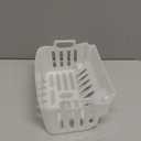 Ice Basket Replacement for Small Household Ice Makers - Food-Grade Plastic Ice Storage Bin Accessory with Drain Design (Size: 7.13"D x 4.92"W x 3.74"H) (HZB-16A)