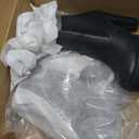 Soda Glove - Ankle Boot w/Lug Sole Elastic Gore and Chunky Heel, size 8