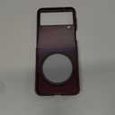 ZHOZEXIN Compatible with Samsung Galaxy Z Flip 4 Case, Magnetic Hinge Protection Shockproof Matte PC with Non-Slip Grip Protective Cover for Samsung Galaxy Z Flip 4 5G (Purple)