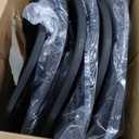 Sturdy Foldable Plastic Chair, Portable, 350-Pound Capacity, Black, 6-Pack