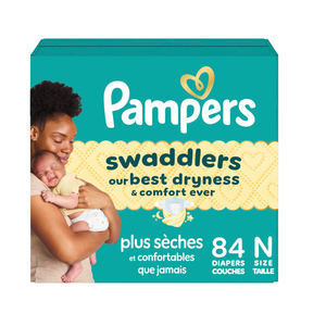 Swaddlers Newborn Diapers, Size Newborn (up to 10 lbs), 84 Count, Fragrance Free, Hypoallergenic, Absorbent, Pediatrician Recommended, Skin Safe