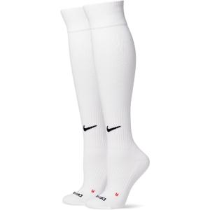 Nike Unisex Adult Baseball Softball Over-The-Calf Socks (2 Pairs) | Mens and Womens (White, L)