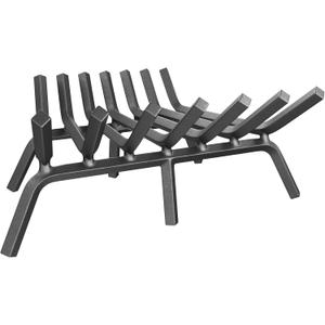Mr IRONSTONE Fireplace Grate 21 inch Solid Steel Heavy Duty Fireplace Log Grates 3/4" Bar Grates Outdoor/Indoor Wrought Iron Burning Rack Holder