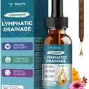 Liposomal Lymphatic Drainage Drops - 11 In 1 Organic Lymphatic Drainage Supplement with Burdock Root, Echinacea, Elderberry, Calendula, Cleavers Herb, Dandelion Supports Lymphatic Health 2 FL.OZ, Best Before: 2028/05/03