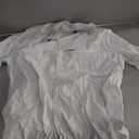 J.VER Men's Linen Short Sleeve Shirts Cotton Casual Lightweight Button Down Shirt Beach Vacation Summer Tops with Pocket (XX-Large Tall, White)