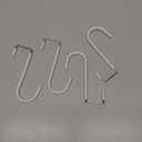 FYY Over The Door Hooks, 4 Pack Hangers Hooks with Rubber Prevent Scratches Heavy Duty Organizer for Living Room, Bathroom, Bedroom, Kitchen Hanging Clothes, Towels, Hats, Coats, Bags White (Short)