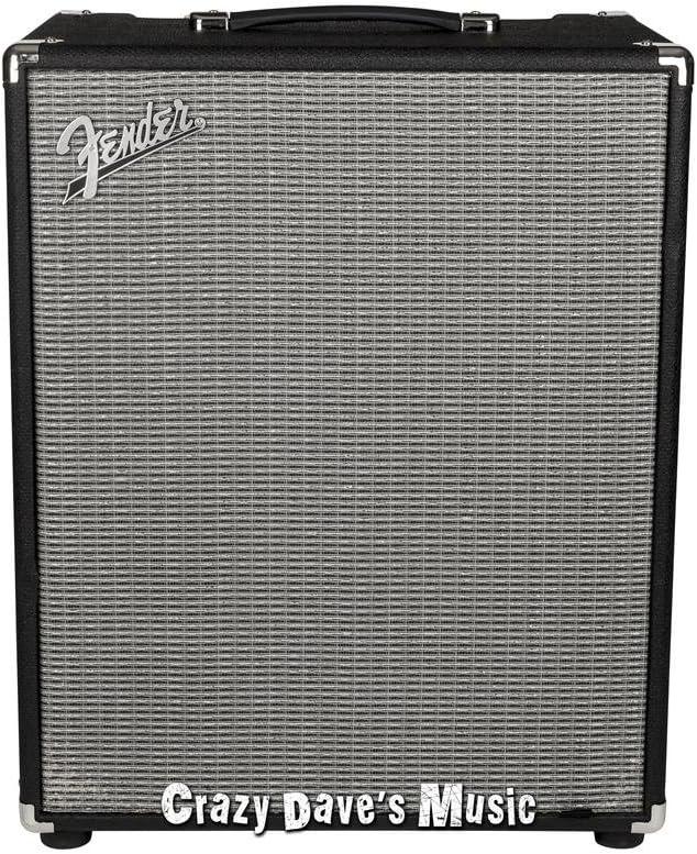 Fender Rumble 500 V3 Bass Amp for Bass Guitar, 500 Watts, 2x10 Inch Eminence Speakers with Compression Horn, Overdrive Circuit, Tone Voicing, Effects Loop and Direct XLR Output