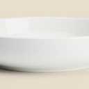 Sweese Large Salad Serving Bowls, 30 Ounce Porcelain White Pasta Plates Set of 2, 8.4 Inch Pasta Bowls for Dinner, Salad - Microwave Dishwasher