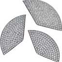 Car Bling Accessories Decals Trunk Sign Emblem Sticker Compatible with Mercedes Benz Modification Rhinestone Crystal Decals Accessory (Silver, for 2013-2019 GLA250)