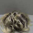 Kaneles Mens Mullet Wigs Dark Root 80s Costumes Halloween Male Wig for Fancy Dress (Dark Root Mix Blonde)