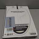 KOHLER K-7315-96 Cachet Quick-Release Elongated Toilet Seat, Quick Attach Hardware, Easy to Clean, Color-Matched Plastic Hinges, Biscuit
