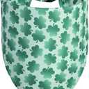 St. Patrick's Day Dog Bandana Large 1PCS, Green Scarf for Boy and Girl, Durable Triangle Reversible Bibs Handkerchief for Puppy Pet