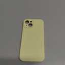 LOVE 3000 Designed for iPhone 14 Case, Premium Silicone with [Soft Anti-Scratch Microfiber Lining] Shockproof Protective Phone Case for Men Women Girls 6.1", Creamy Yellow