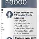 INSINKERATOR F-3000 Under Sink Water Filter Replacement Cartridge for INSINKERATOR Water Filtration System, PFOS/PFOA Filter (White)