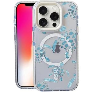 Nimeey Turtle for iPhone 16 Pro Case,MagSafe Compatible,Matte Soft Slim Shockproof Cover,Anti-Fingerprint,Anti-Yellowing,Anti-Scratch Back,Magnetic Phone Case for Women,Girl,Cute,Girly,Clear