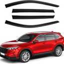 Canvcle Window Visors Rain Guards for Honda CR-V 2023-2025 2026 CRV Accessories, Outside-Mount Tape-On Side Window Wind Deflectors Vent Visors Shades Rainproof Black 4PCS