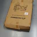 EchoSmile Heavy Duty 350 Lbs Capacity Collapsible Wagon, Outdoor Folding Camping Wagons, Grocery Portable Utility Cart, Adjustable Rolling Carts, All Terrain Sports Wagon with Big Wheels (Blackorange)