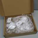 6 Pcs Valentine's Day Window Lights Heart Suction Cup Light LED Window Decor Light 6.3 Inch Color Hanging Heart Shaped Suitable for Wedding Anniversary Home Party Decorations Table(3 Colors) (Pink, White, Red)